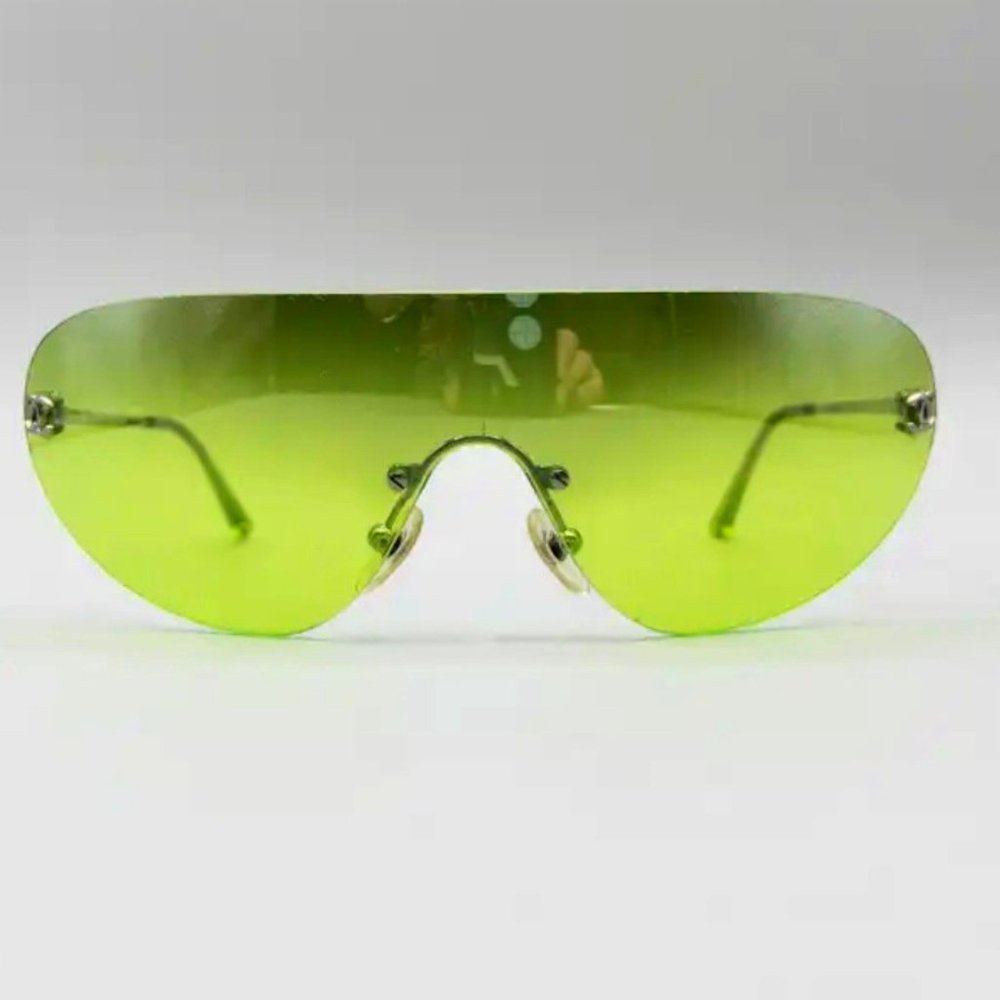 Bright Green Chanel Sunglasses